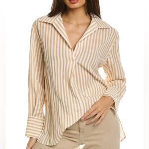 VINCE COAST STRIPED PULLOVER